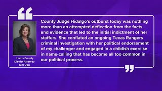 Judge Lina Hidalgo slams DA Kim Ogg over Texas Rangers tampering investigation [upl. by Aved885]