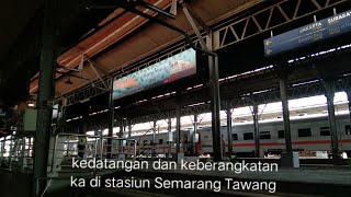 keramaian penumpang di stasiun semarang tawang [upl. by Nelrsa]