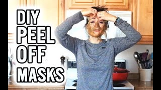 How To Make Peel Off Face Masks  3 Recipes [upl. by Alethea]