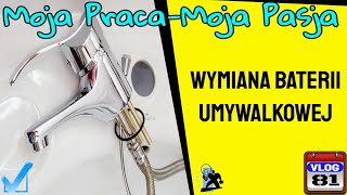 Wymiana baterii umywalkowej 🔧 [upl. by Sordnaxela660]