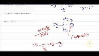 Neopentyl alcohol on treatment with HCl and anhydrous ZnCl2 gives  12  ORGANIC COMPOUNDS W [upl. by Curkell]