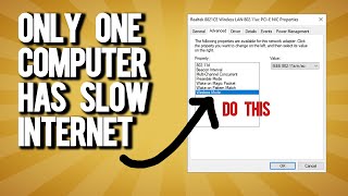 When only one computer has slow internet [upl. by Ennahgiel657]