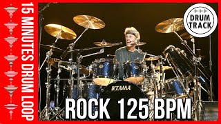 Drum Beat 125 bpm  Groove Drum Track Rock 125 BPM  Batería Rock 125 BPM [upl. by Ayidan]