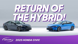 Refreshed 2025 Honda Civic Gets New Tech Hybrid Powertrain [upl. by Nylatsirk]