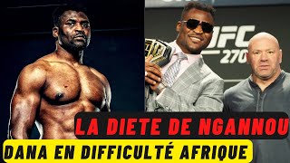 Le régime alimentaire de ngannou dévoilé Dana white en difficulté en Afrique [upl. by Davita]