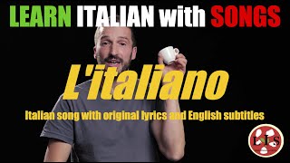 Italian Song quotLitalianoquot with lyrics English translation and explanations [upl. by Tserof726]