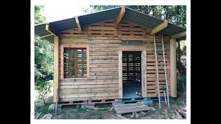 tutoUN CHALET HABITABLE EN PALETTE partie 3 [upl. by Vicky]