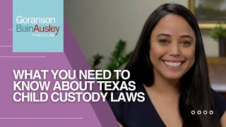 What You Need to Know About Texas Child Custody Laws [upl. by Epilif]