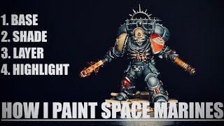 How To Paint  Space Marines  Lemartes From Warhammer 40k [upl. by Marilee]