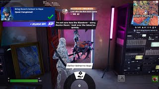 Fortnite  Bring Dooms Helmet To Hope Are We Doomed Story Quests [upl. by Bartholemy]