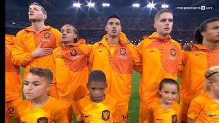 Netherlands vs France National Anthem  EURO 2024 Qualifiers [upl. by Llertnahs]