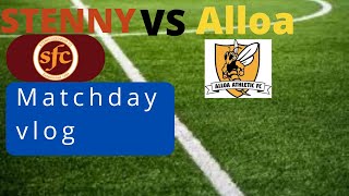 Stenhousemuir VS Alloa Athletic SPFL league 1 MATCHDAY Vlog [upl. by Beedon]