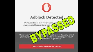 Disable Adblock  Adblock Detected  Block Redirect Ads Chrome  Adblock Undetectable  Chrome Addon [upl. by Machos]