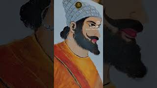 Ch Shivaji Maharaj Paintingongoing orderartpaintingyoutubeshorts acrylicshivajimaharajart [upl. by Locke]