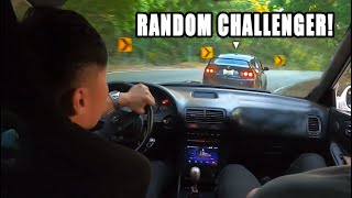 RANDOM CHALLENGER ON THE TOUGE TAKES ON THE INTEGRA DC2 FAST [upl. by Ditzel]