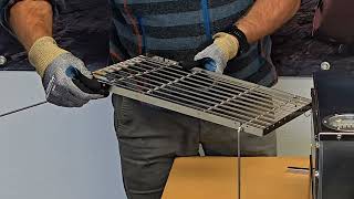 Mounting the side shelves  grill grate to the NORTENT foldable stove [upl. by Aizat]