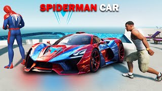 Franklin Stealing Spiderman Car in GTA 5   Techerz [upl. by Atal403]