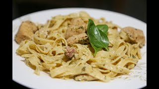 Creamy Chicken Tagliatelle recipe  Quick amp Easy [upl. by Norford879]