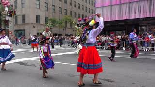 Hispanic Day Parade2017NYCPeruvian Folkloric DancersNYCParadelife [upl. by Gardie]