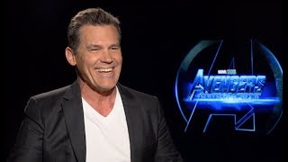 Josh Brolin interview  Thanos in AVENGERS INFINITY WAR unedited [upl. by Ynaffi]