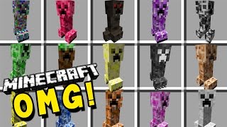 ESTOS SON LOS CREEPERS MÁS PELIGROSOS EN MINECRAFT  MOD [upl. by Kowatch]