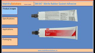 3M 847 Nitrile rubber adhesive [upl. by Etac]