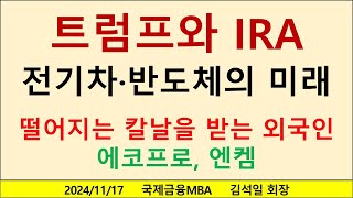 미국 트럼프 대통령과 인플레이션감축법IRA 반도체 칩스법 [upl. by Egiarc]