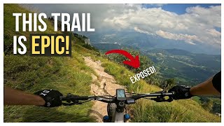 This is one of the BEST Lake Garda MTB trails How to ride the Malga Campo Trail 4K [upl. by Nnylirej]