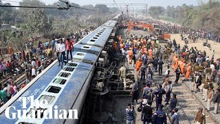 Train derailment in India kills seven people [upl. by Dewain899]