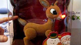 Rudolph the RedNosed Reindeer Talking Rudolph Deluxe Figure [upl. by Vtehsta836]