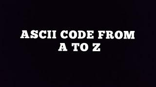 ASCII code from A to Z shorts java programming [upl. by Henrieta308]