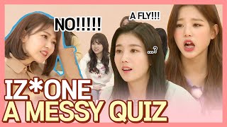 IZONE  A MESSY KOREAN QUIZ😲 [upl. by Gewirtz]