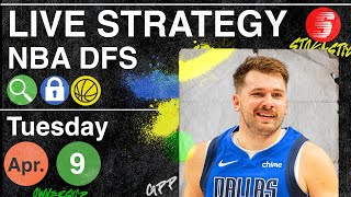 NBA DFS Strategy Tuesday 4924  DraftKings amp FanDuel NBA Lineup Picks [upl. by Wadlinger]