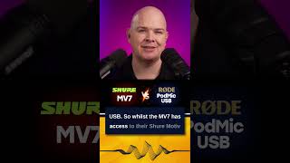 Shure MV7 VS RØDE PodMic USB  Which should you choose [upl. by Gilligan]