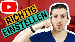 YouTube erweiterte Einstellungen  Kanaleinstellungen [upl. by Netfa173]