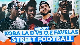 Koba LaD VS QE Favelas  Street Football [upl. by Karalee]