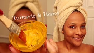 DIY Turmeric Face Mask for Hyperpigmentation amp Acne Scars ✨ [upl. by Acnalb883]