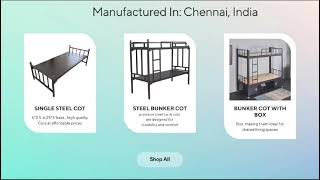 Honey Furniture  Steel Bed Cot Mattress  Best prices  Factory Sales  Hostel steel Bunker Cot Bed [upl. by Tabib]