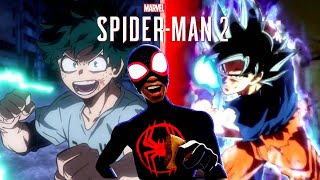 Miles Morales Anime References SpiderMan 2 PS5 [upl. by Mathia646]