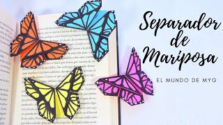 Separador de libros de Mariposa Butterfly Bookmark Origami El Mundo de MyG [upl. by Messere556]