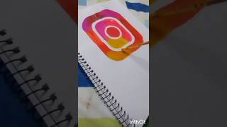 Instagram Logo Painting shortsfeed viral [upl. by Nymzaj310]