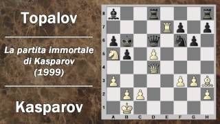 Partite Commentate di Scacchi 06 Kasparov vs Topalov  La Partita Immortale di Kasparov  1999 [upl. by Enneyehs]