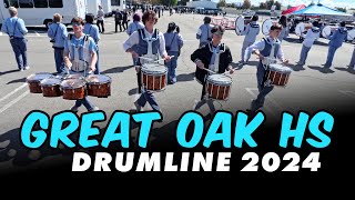 Great Oak High School Drumline 2024  Show Music Lot  CSUF Finals March 24 Percussion [upl. by Akinad]