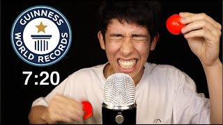 ASMR 100 TRIGGERS IN 720  WORLD RECORD [upl. by Renard933]