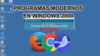 PROGRAMAS MODERNOS EN WINDOWS 2000   KERNELEX Y PROGRAMAS DE WINDOWS XPVISTA [upl. by Alasteir]