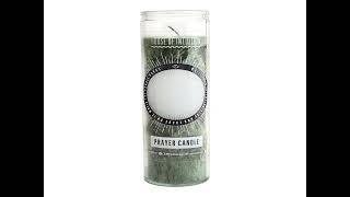 GREEN quotWRITE YOUR OWN PRAYERquot CANDLE  GOOD LUCK [upl. by Nibuz]