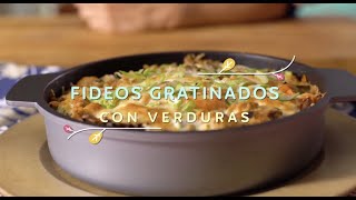 ¡¡FIDEOS GRATINADOS CON VERDURAS Con Connie Achurra [upl. by Shere]