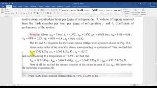 Example on Steam Ejector System [upl. by Torre520]