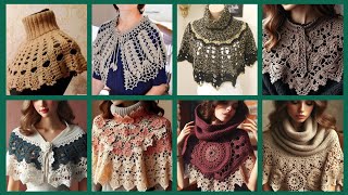 Hermosa nueva colección de mantones de encaje de crochet para novias y fiestas crochet [upl. by Earal]