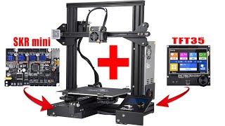 BIGTREETECH TFT35 amp SKR mini E3 Creality Ender 3D printer Upgrade [upl. by Jillane591]